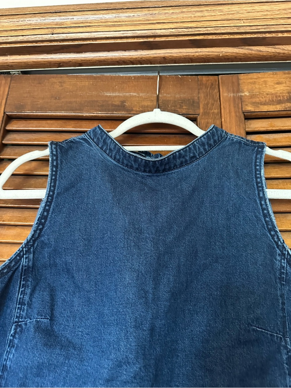 Pilcro for Anthropologie Denim Tie Back Crop Top size medium - Picture 7 of 12